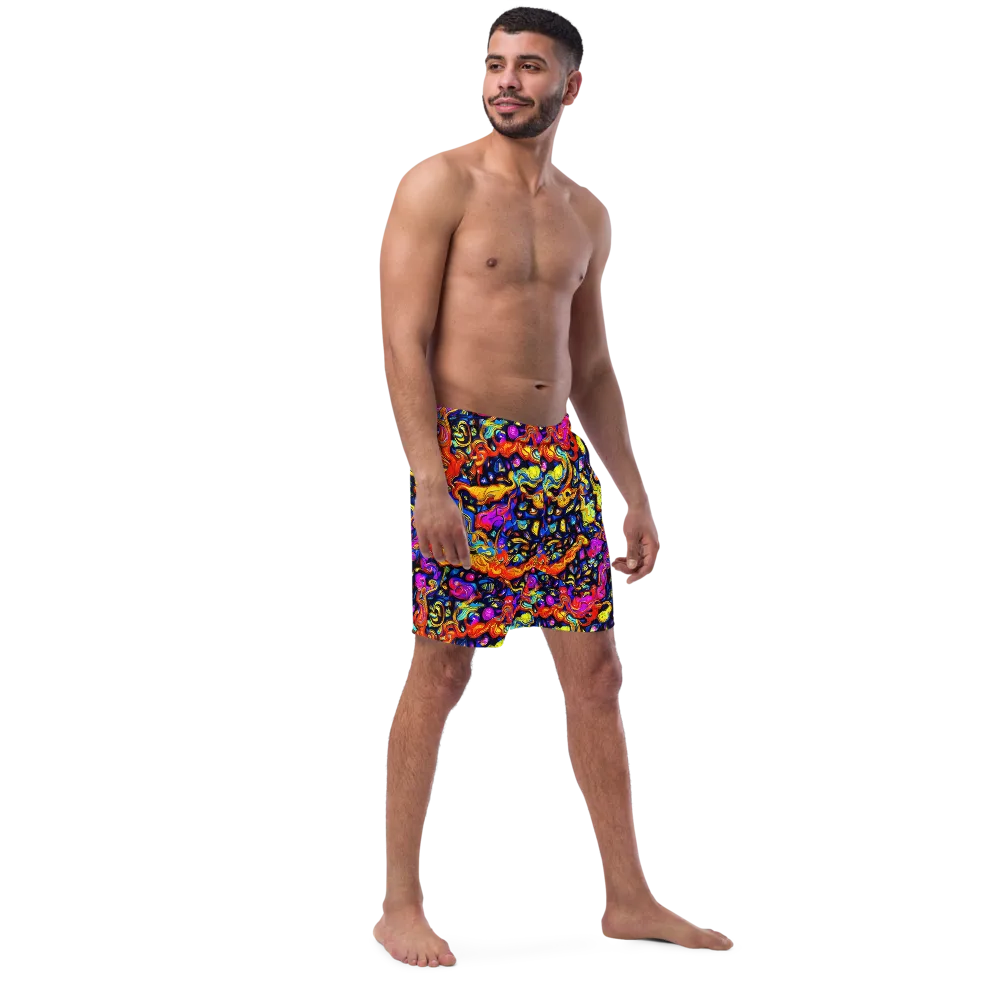 Cosmic Colorquake on Swim Trunks — Right Front