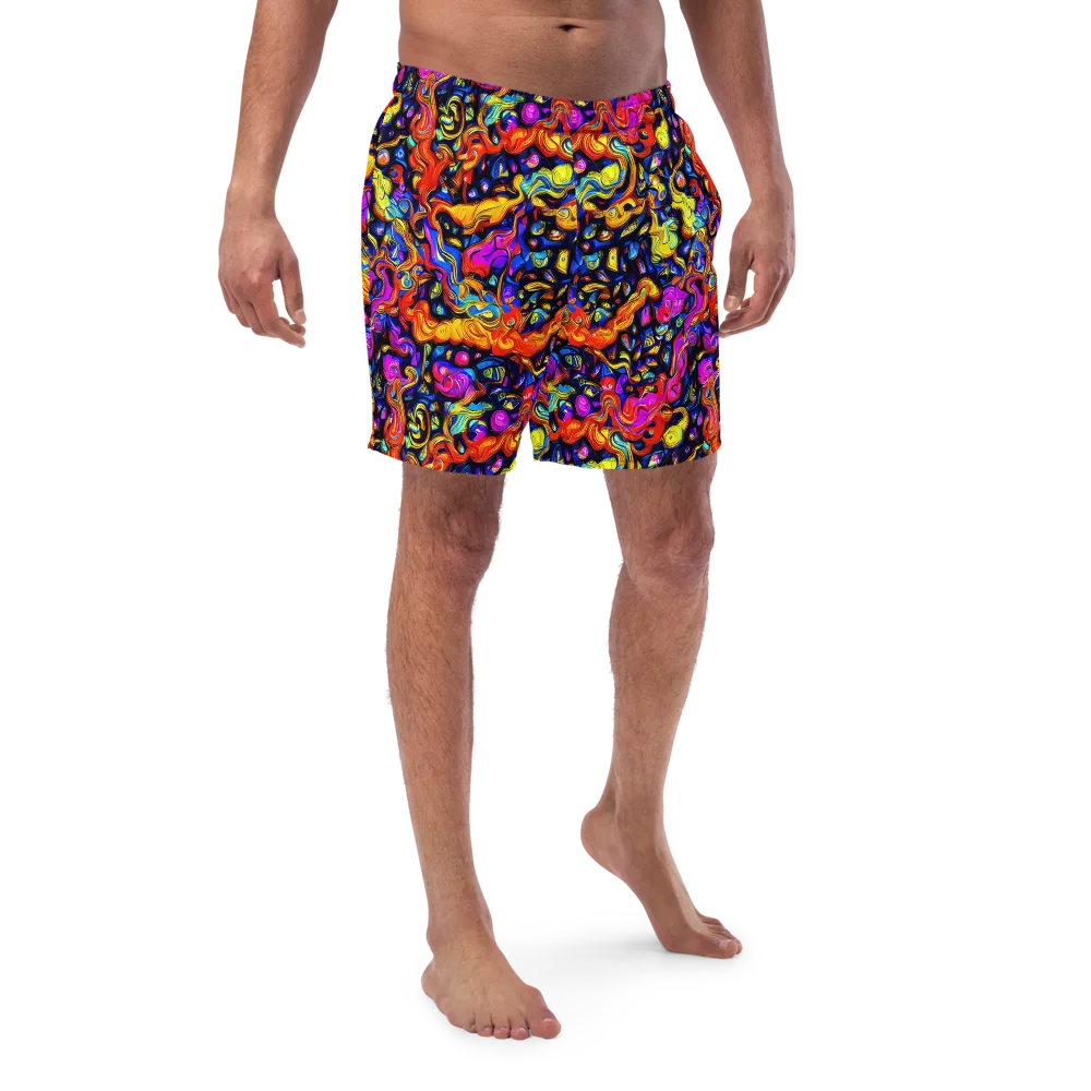 Cosmic Colorquake on Swim Trunks — Front