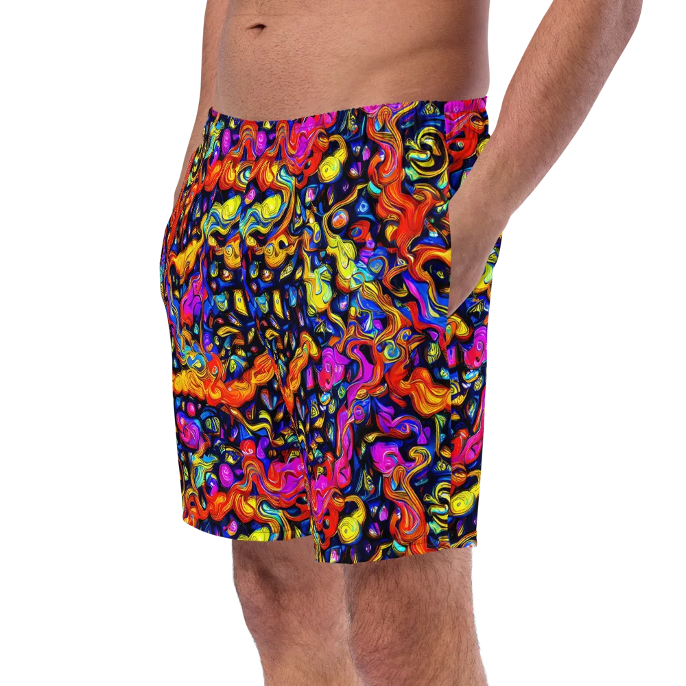 Cosmic Colorquake on Swim Trunks — Left Front