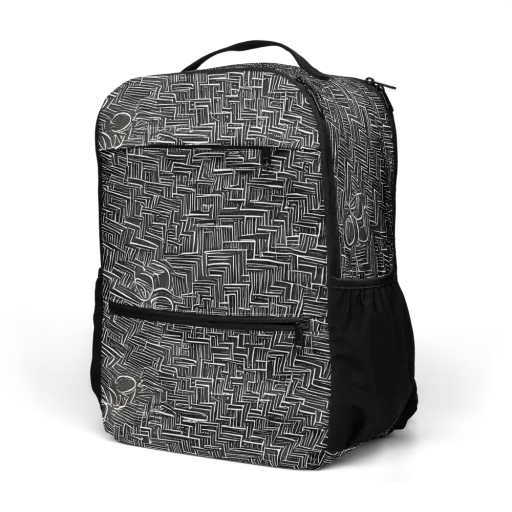 Noir Geometry on a Utility Backpack