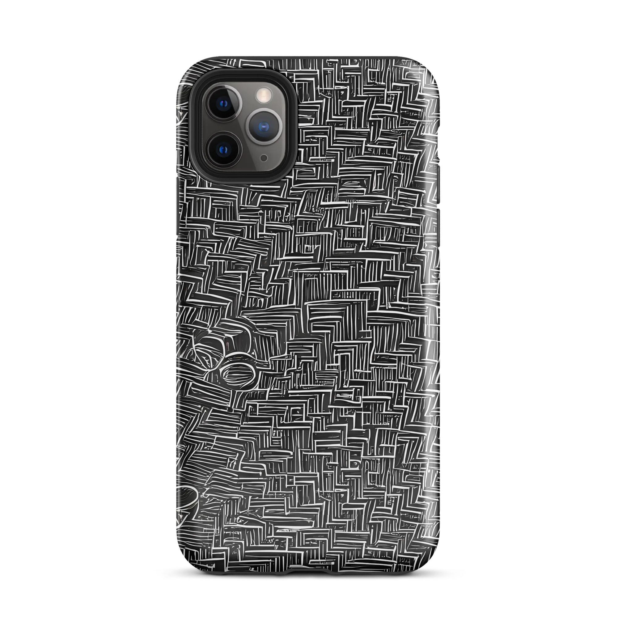 Noir Geometry on Tough Case for iPhone® — Front