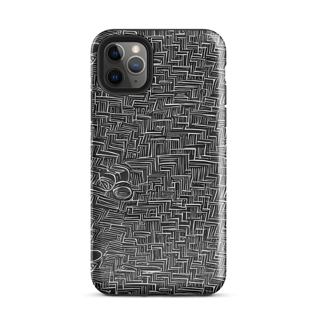 Noir Geometry on Tough Case for iPhone® — Front