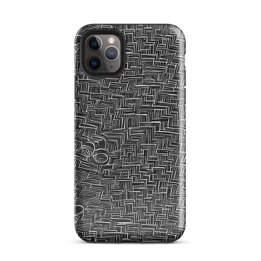 Noir Geometry on a Tough Case for iPhone®