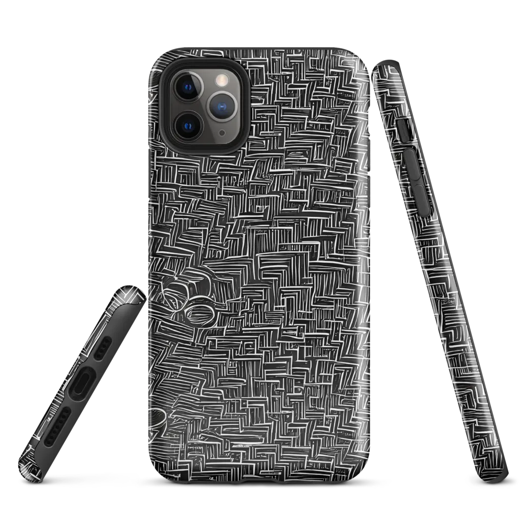 Noir Geometry on Tough Case for iPhone® — Front