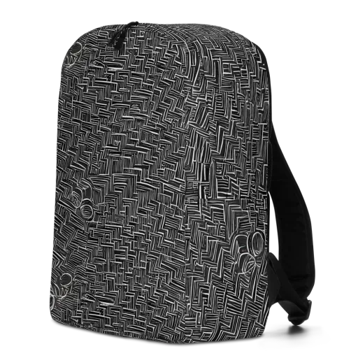 Noir Geometry on a Minimalist Backpack