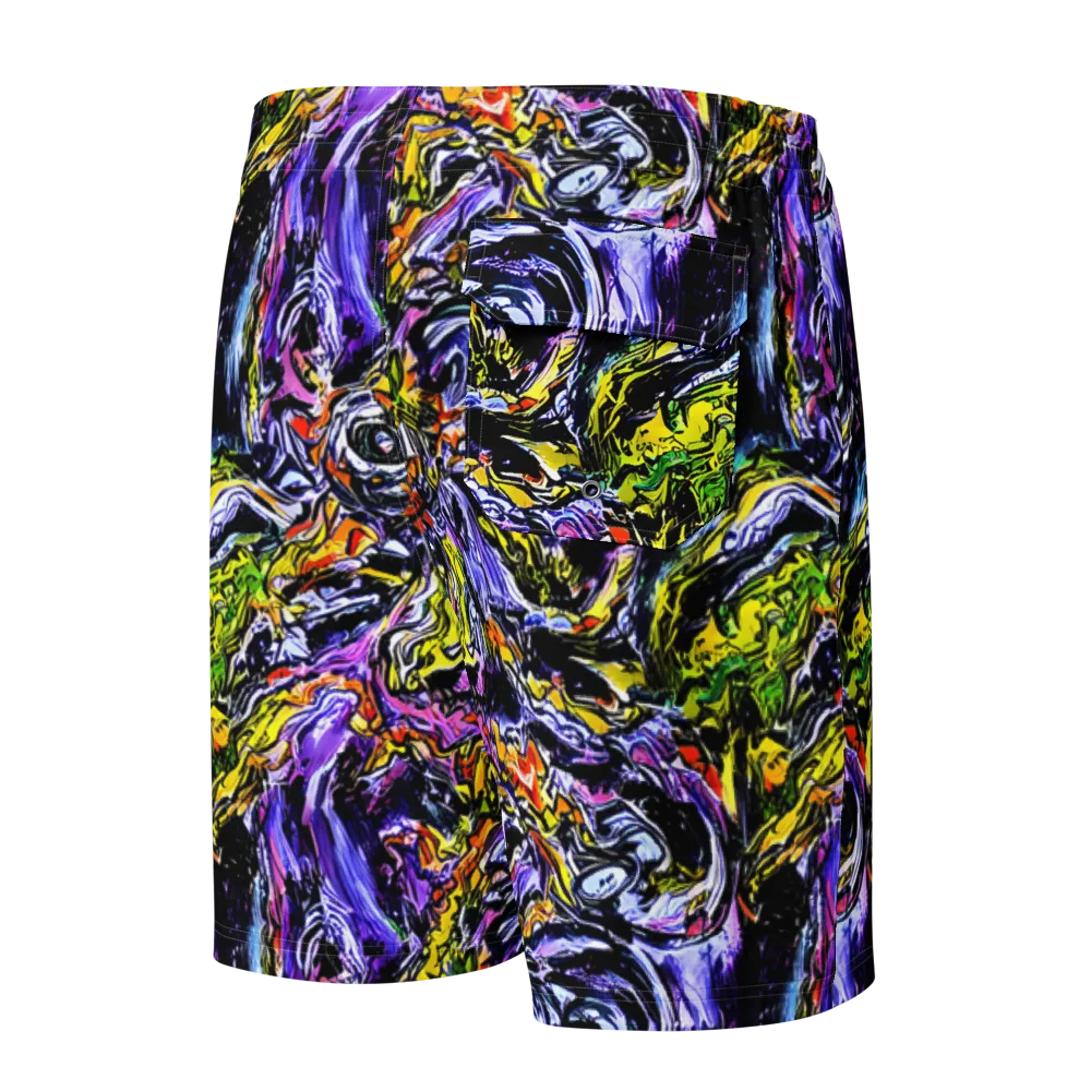 Midnight Mutation on Men's Board Shorts — Back