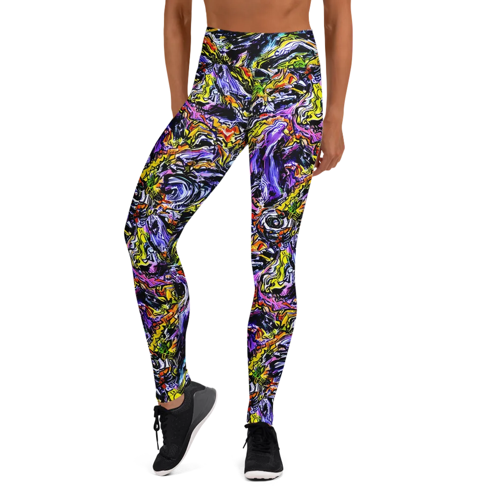 Midnight Mutation on Yoga Leggings — Front