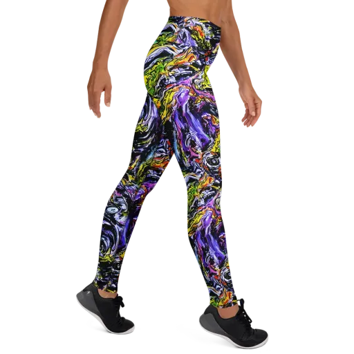 Midnight Mutation on a Yoga Leggings