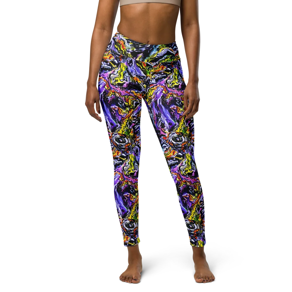 Midnight Mutation on Yoga Leggings — Front