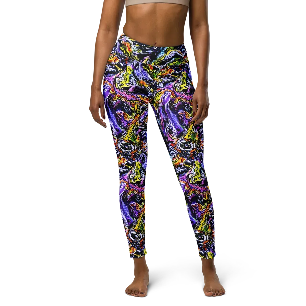 Midnight Mutation on Yoga Leggings — Front