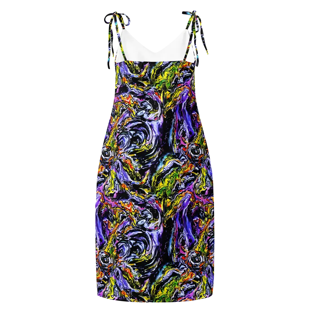 Midnight Mutation on Slip Dress — Back