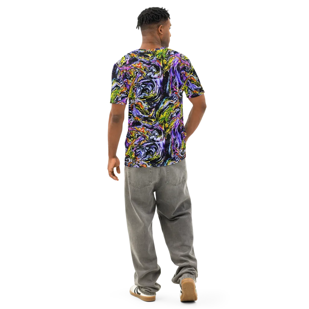 Midnight Mutation on Men's Cotton Crew Neck T-Shirt — Back