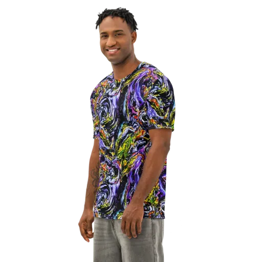 Midnight Mutation on a Men's Cotton Crew Neck T-Shirt