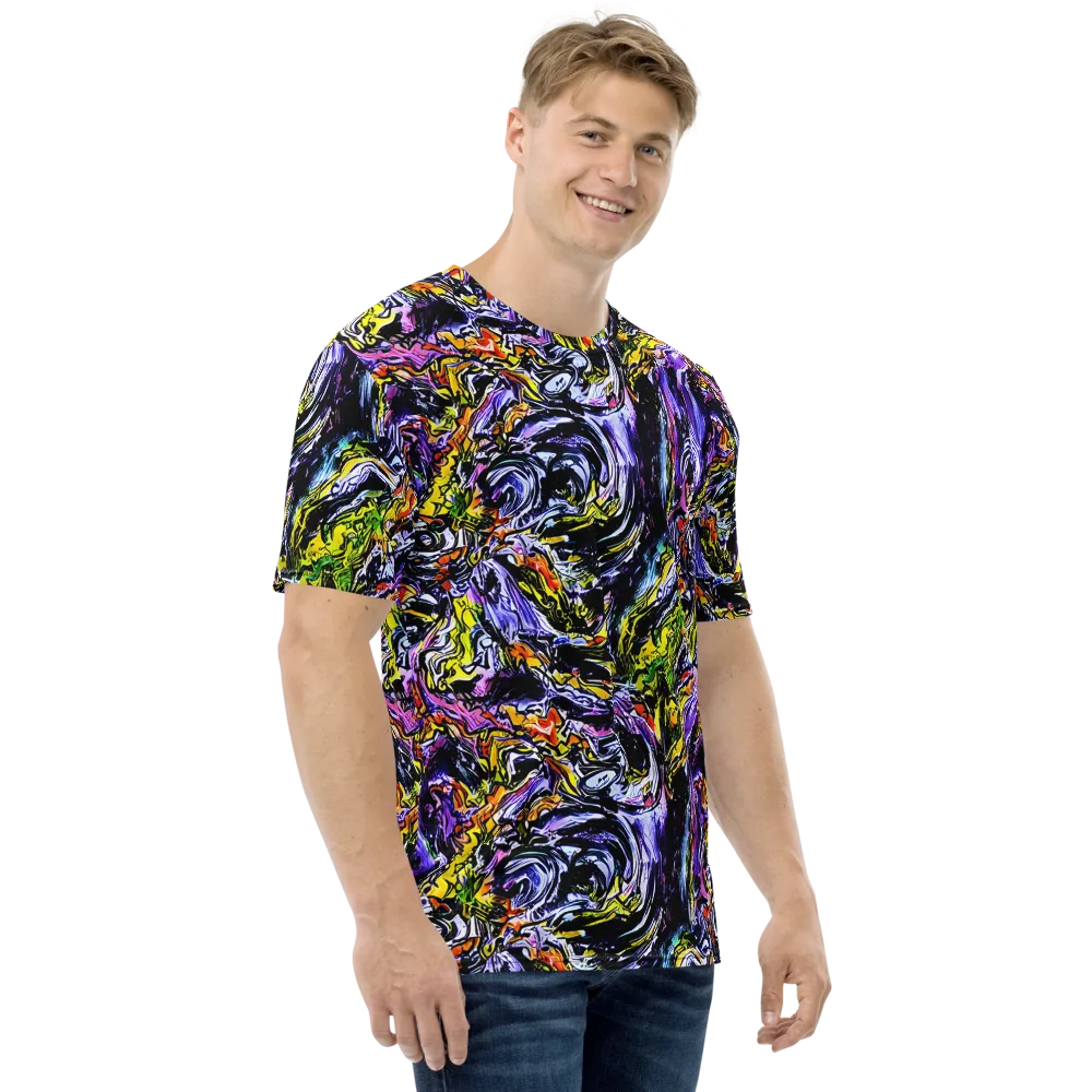 Midnight Mutation on Men's Crew Neck T-Shirt — Right
