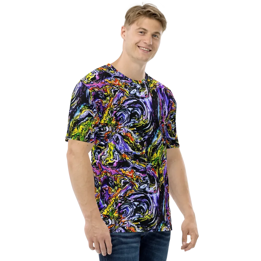Midnight Mutation on Men's Crew Neck T-Shirt — Right