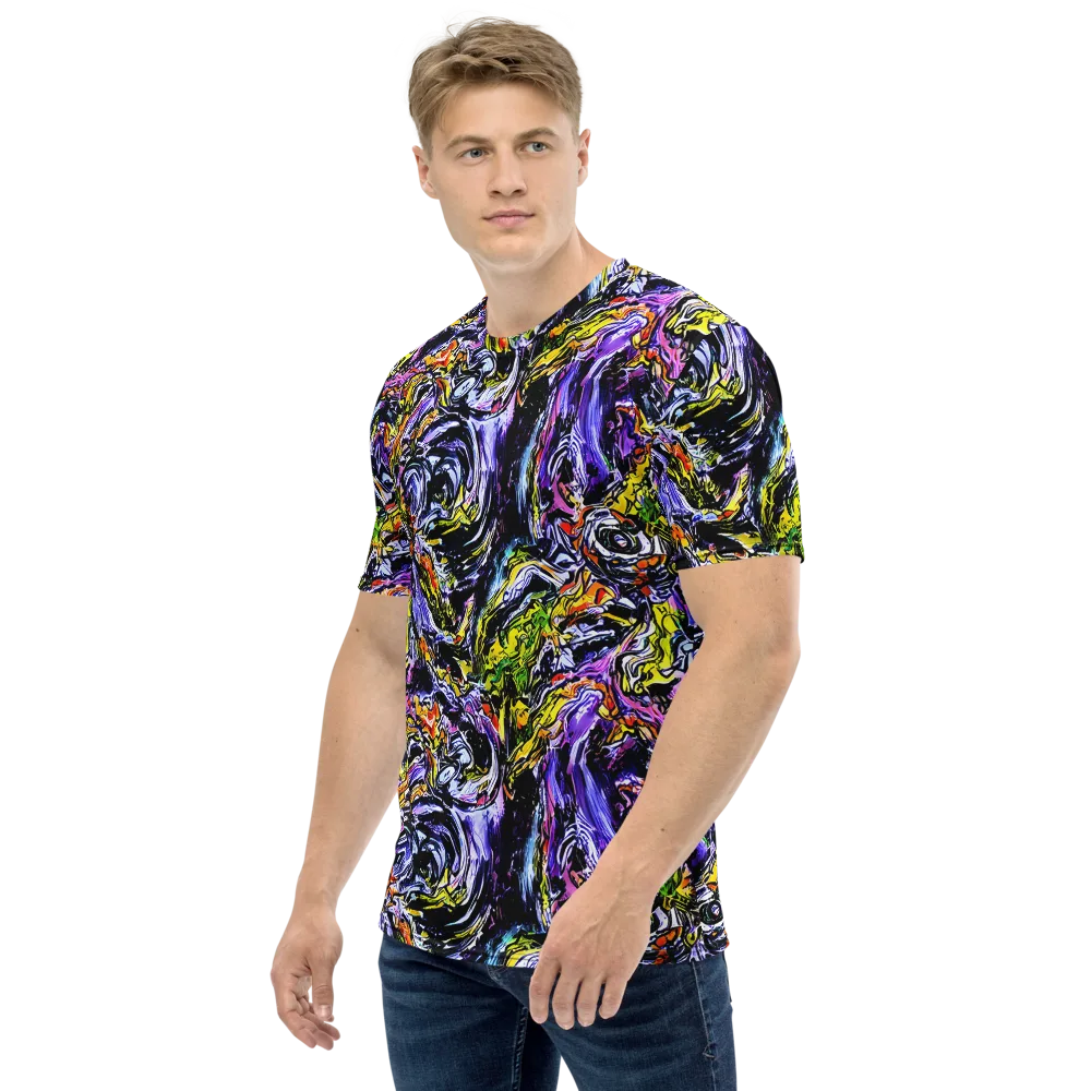 Midnight Mutation on Men's Crew Neck T-Shirt — Left