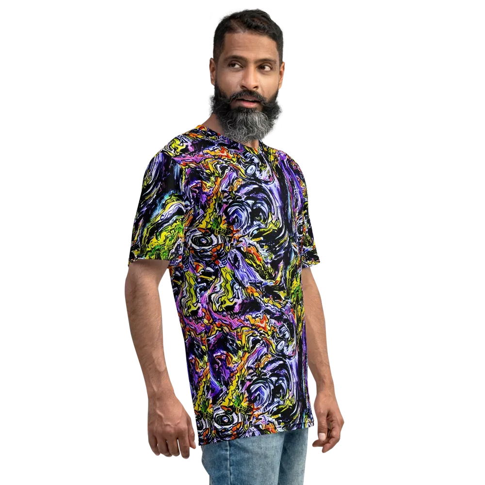 Midnight Mutation on Men's Crew Neck T-Shirt — Right