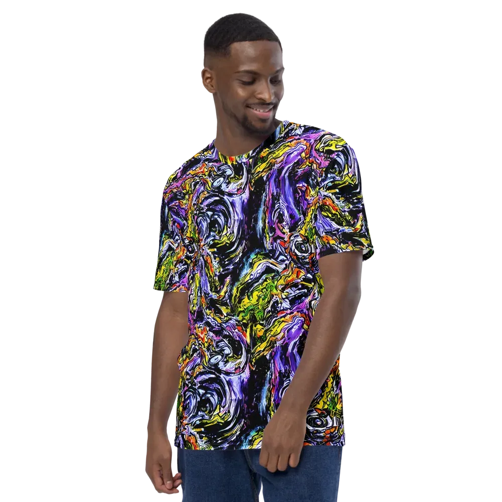 Midnight Mutation on Men's Crew Neck T-Shirt — Left