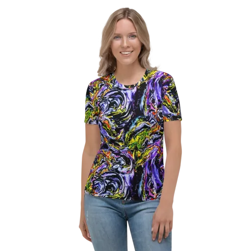 Midnight Mutation on a Women's Crew Neck T-Shirt