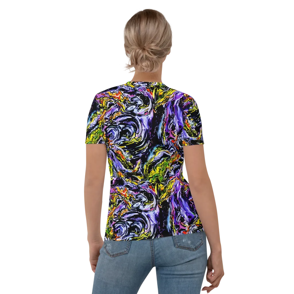 Midnight Mutation on Women's Crew Neck T-Shirt — Back