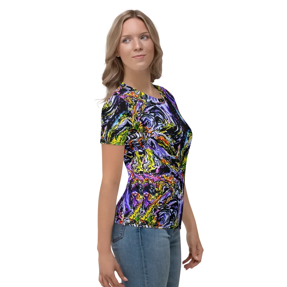 Midnight Mutation on Women's Crew Neck T-Shirt — Right