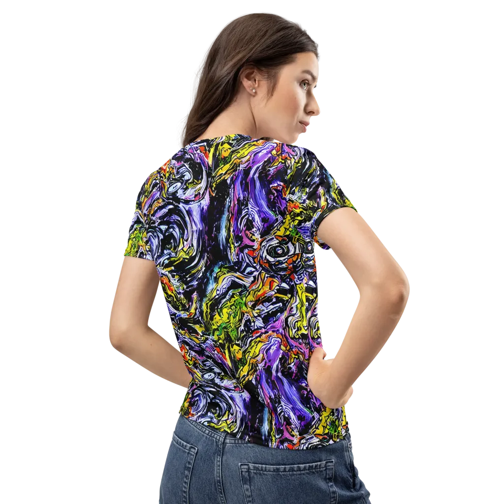 Midnight Mutation on Women's Crew Neck T-Shirt — Back