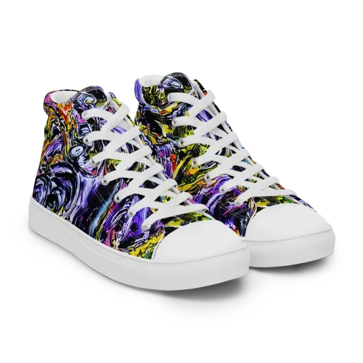 Midnight Mutation on a Women's High Top Canvas Shoes
