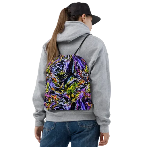Midnight Mutation on a Drawstring Bag