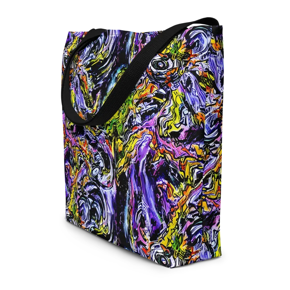 Midnight Mutation on Large Tote Bag W/ Pocket — Front