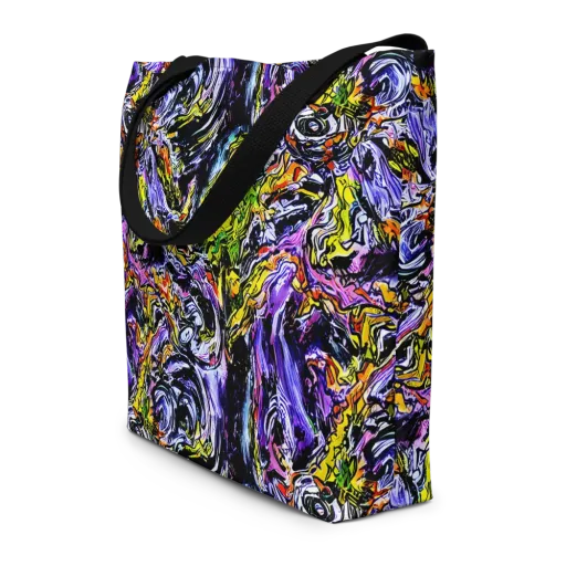 Midnight Mutation on a Large Tote Bag W/ Pocket
