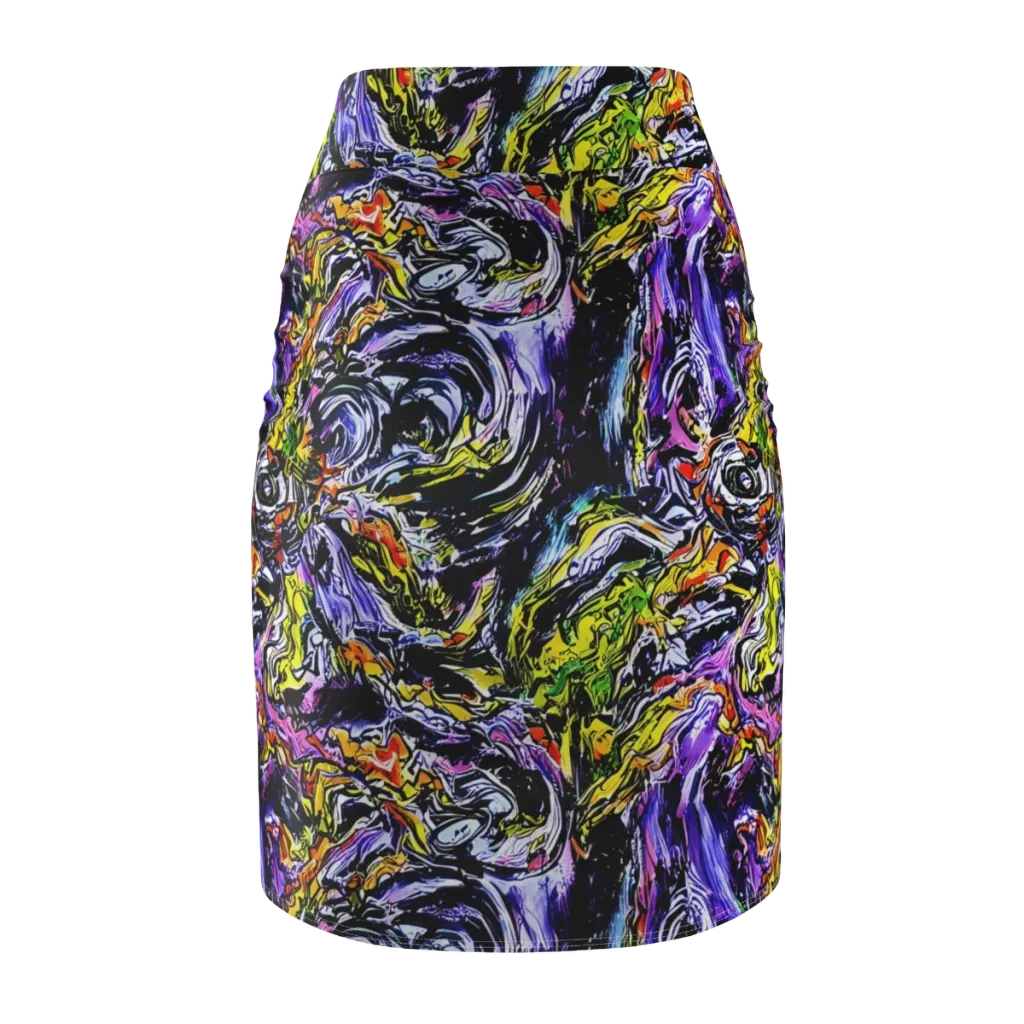 Midnight Mutation on Pencil Skirt — Back