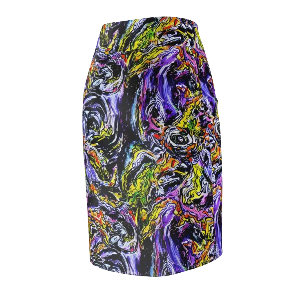 Midnight Mutation on Pencil Skirt — Back Side