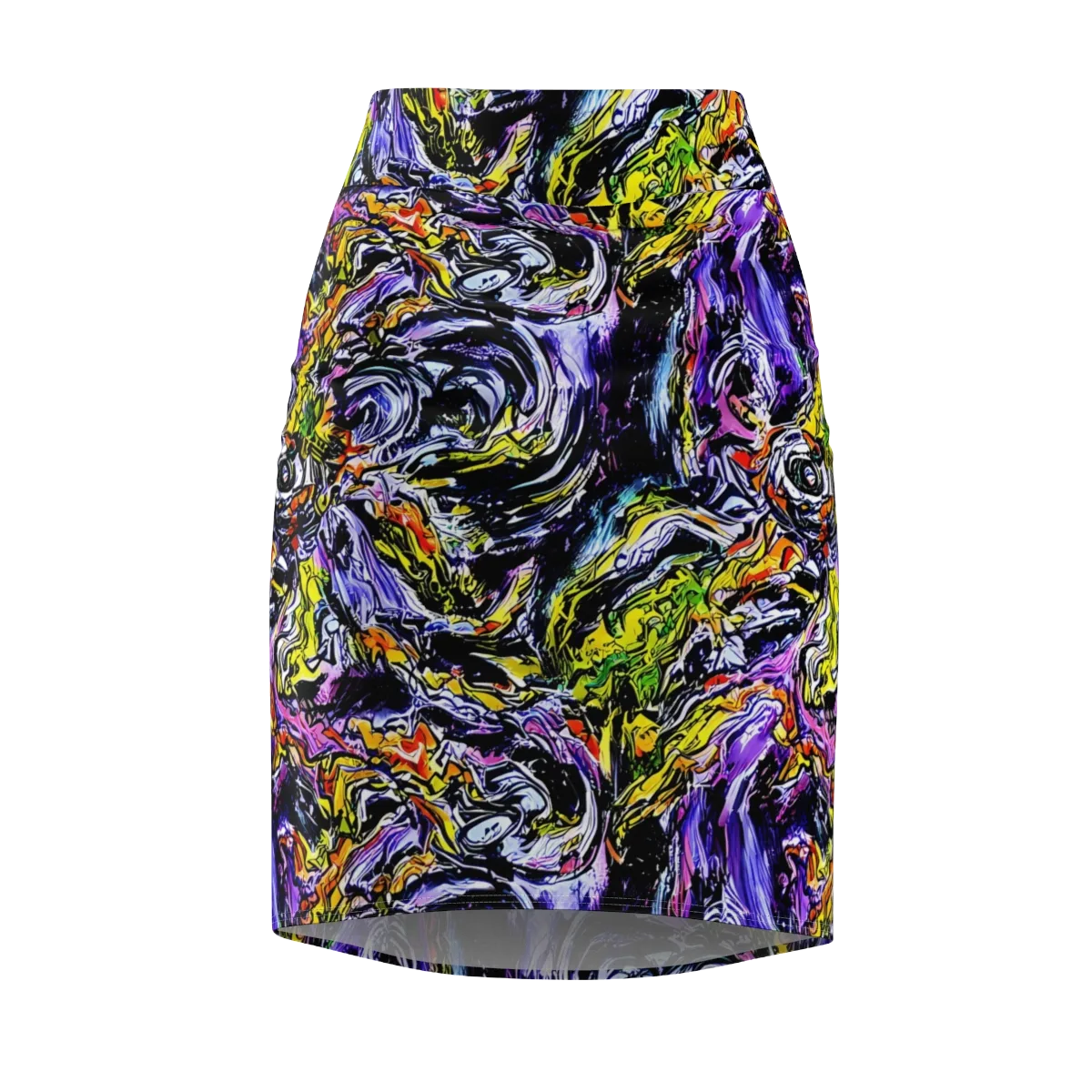 Midnight Mutation on Pencil Skirt — Front