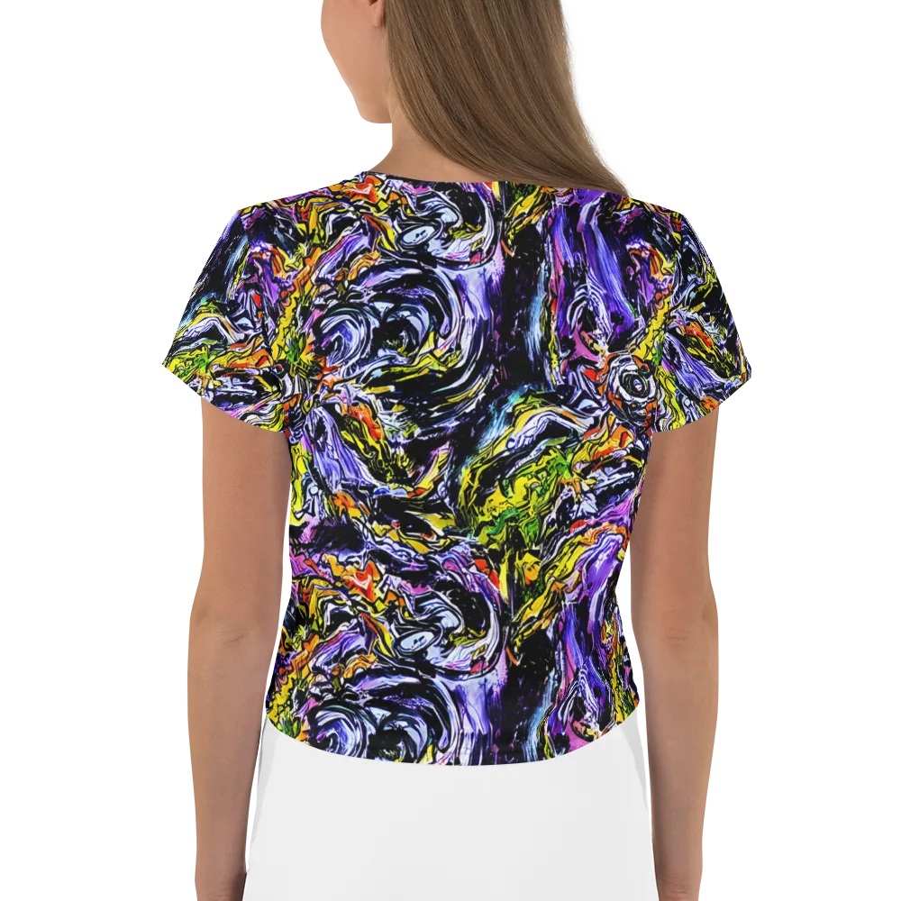 Midnight Mutation on Crop Tee — Back