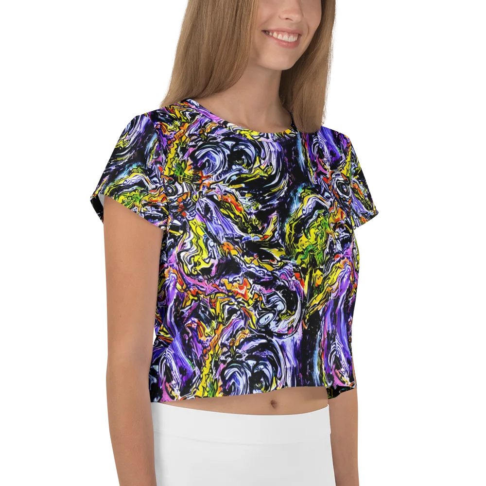 Midnight Mutation on Crop Tee — Right