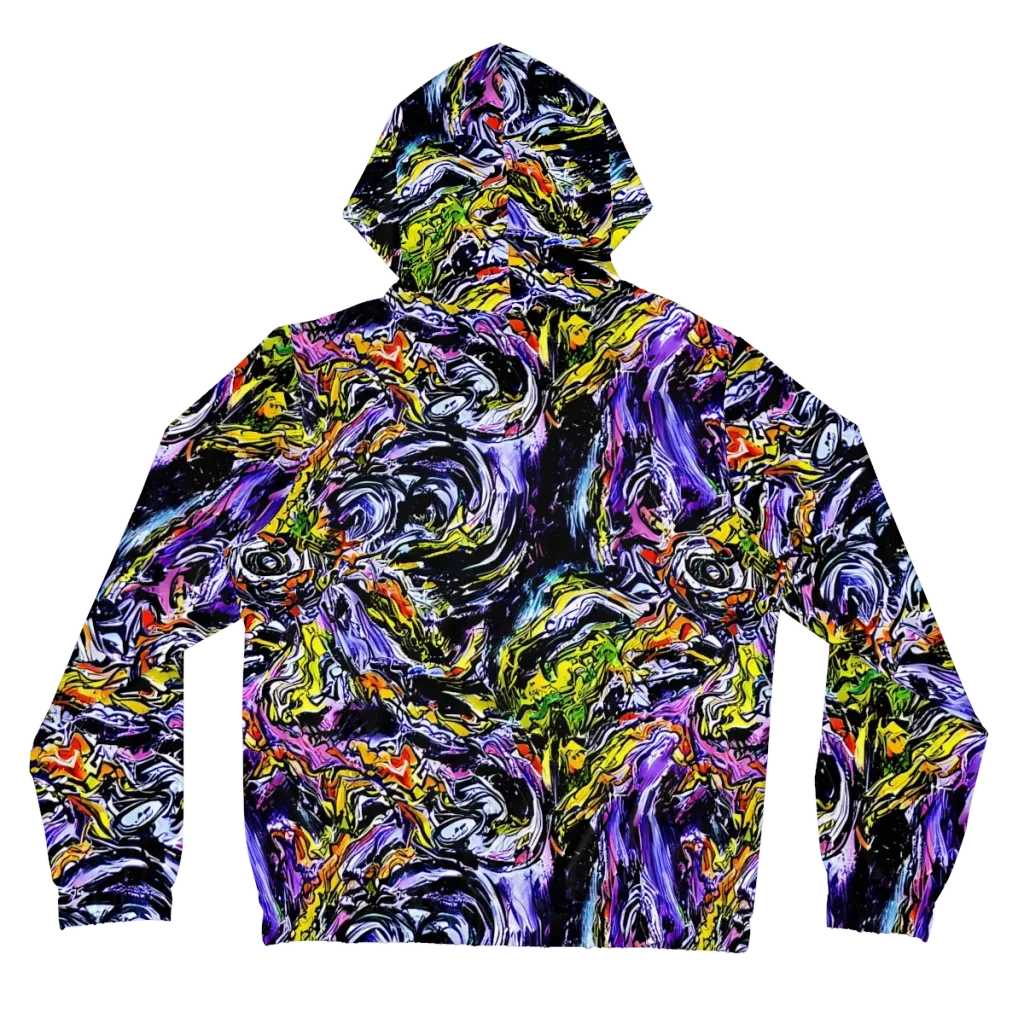 Midnight Mutation on Women's Full-Zip Hoodie — Back