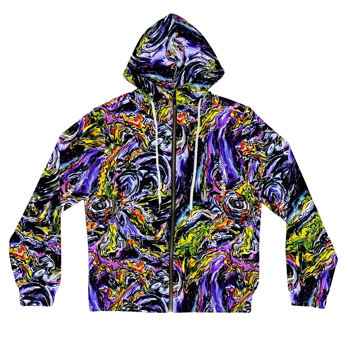 Midnight Mutation on Women's Full-Zip Hoodie — Front