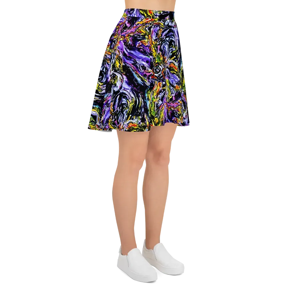 Midnight Mutation on Skater Skirt — Right