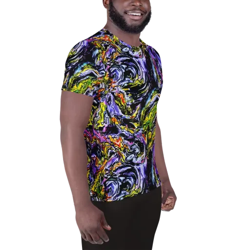 Midnight Mutation on a Men's Athletic T-Shirt