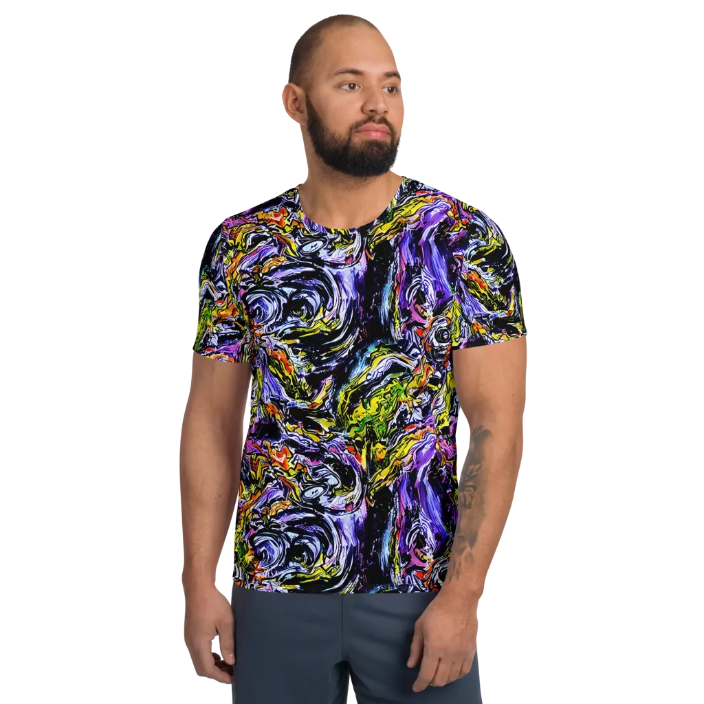 Midnight Mutation on Men's Athletic T-Shirt — Front