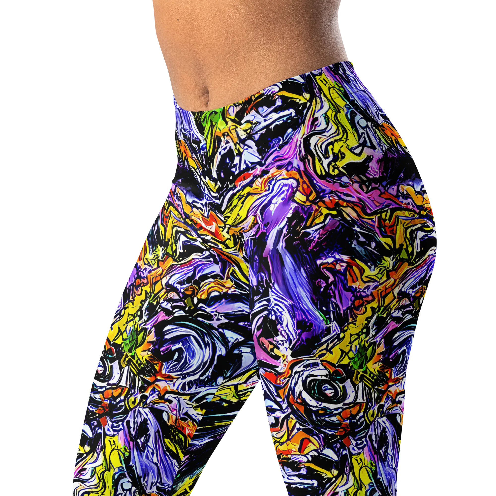Midnight Mutation on Leggings — Left Front