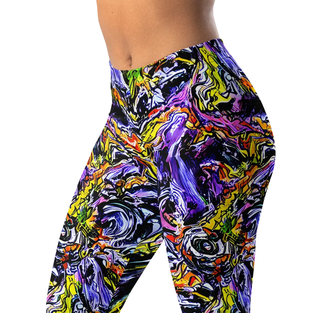 Midnight Mutation on Leggings — Left Front