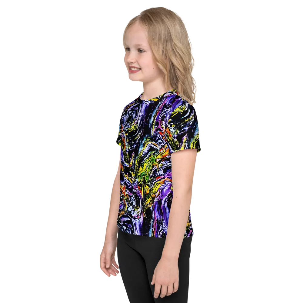 Midnight Mutation on Kids Crew Neck T-Shirt — Left