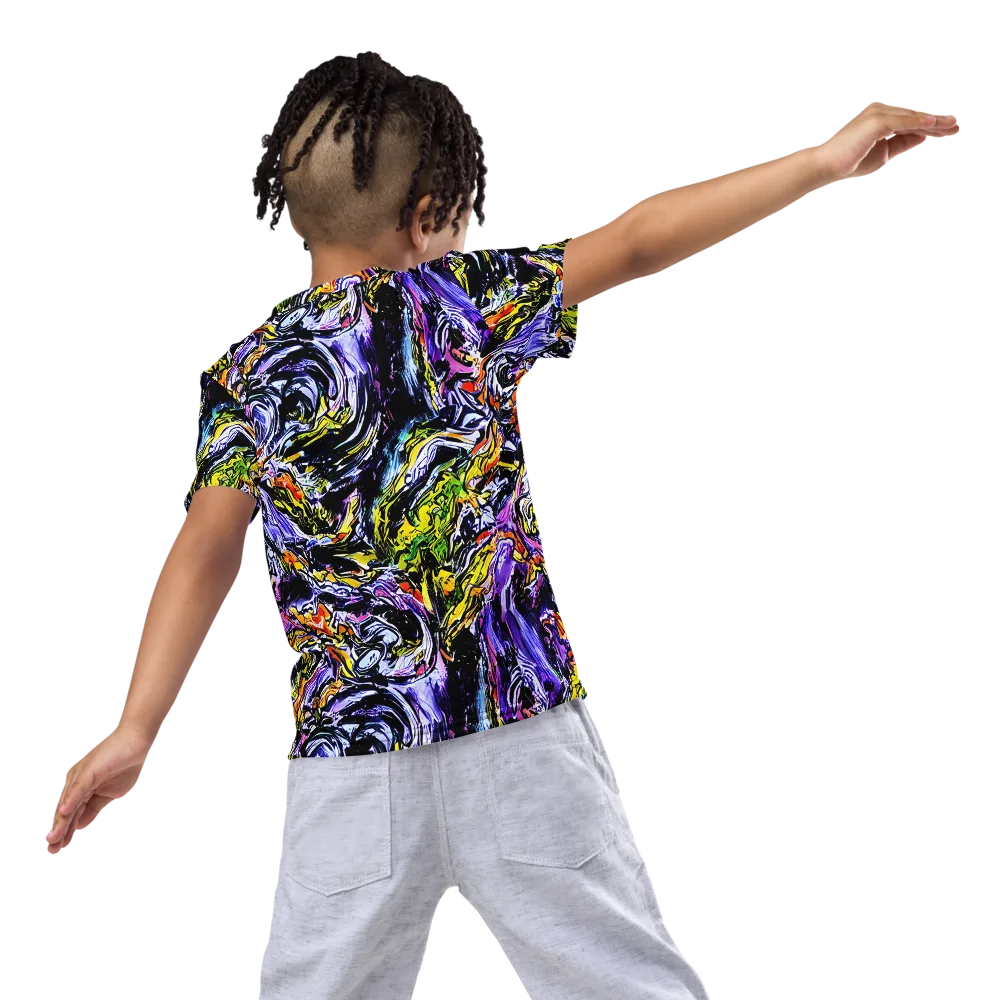 Midnight Mutation on Kids Crew Neck T-Shirt — Back