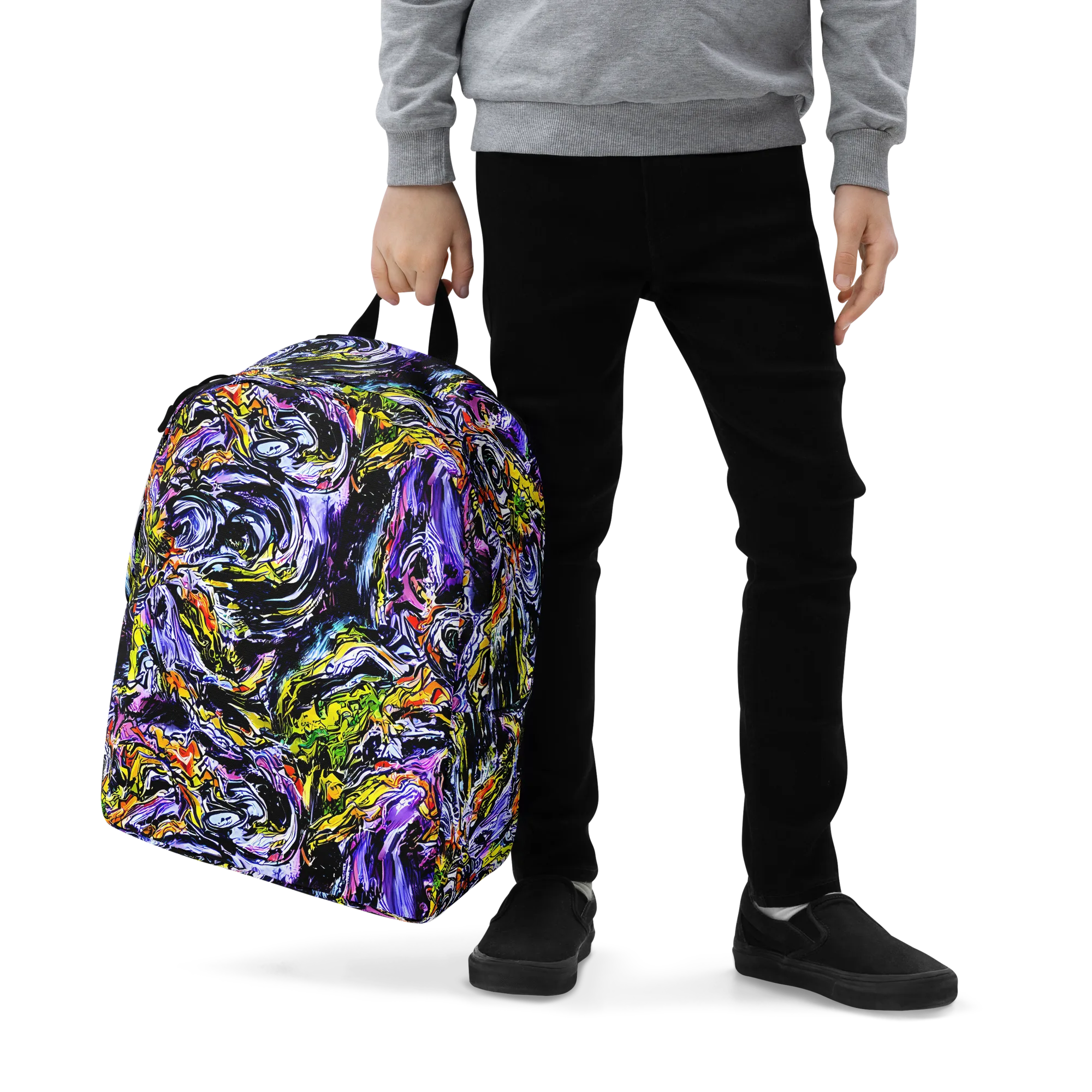 Midnight Mutation on Minimalist Backpack — Zoomed-in