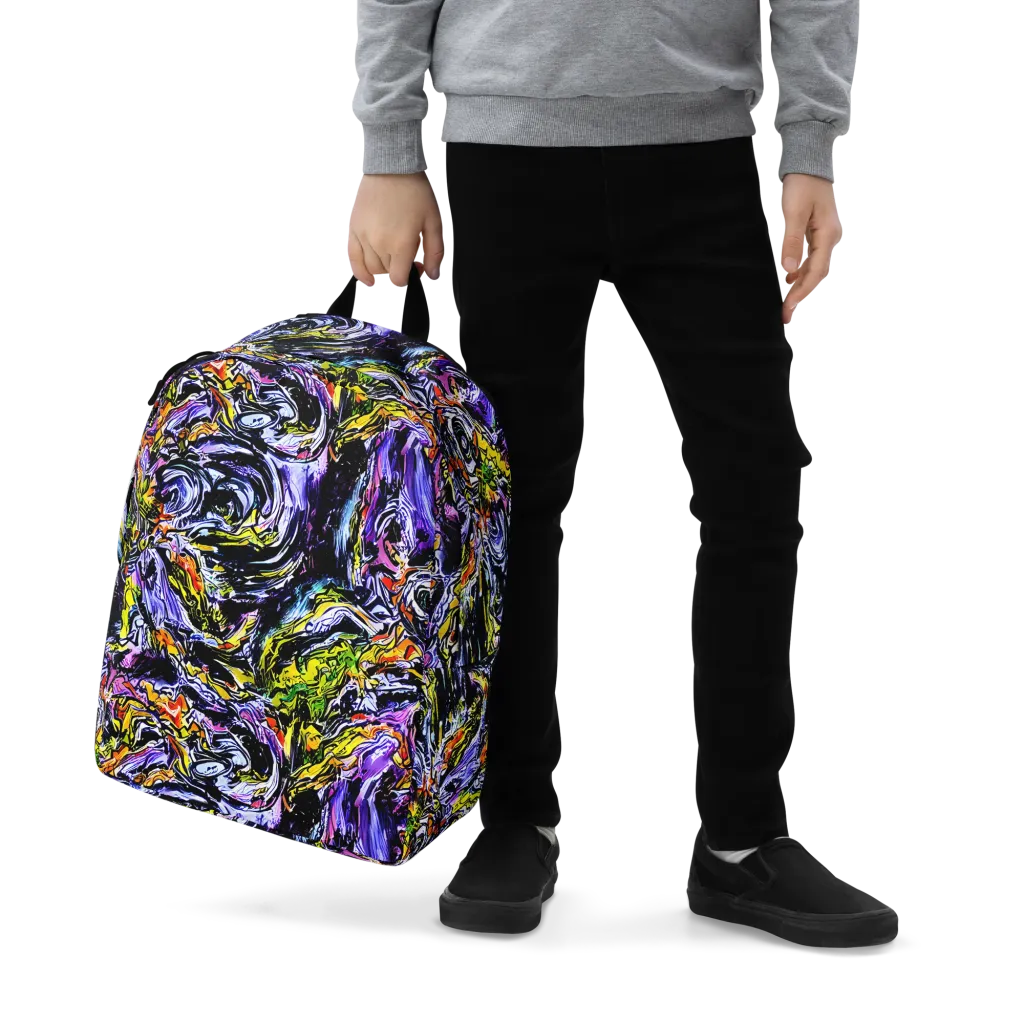 Midnight Mutation on Minimalist Backpack — Zoomed-in