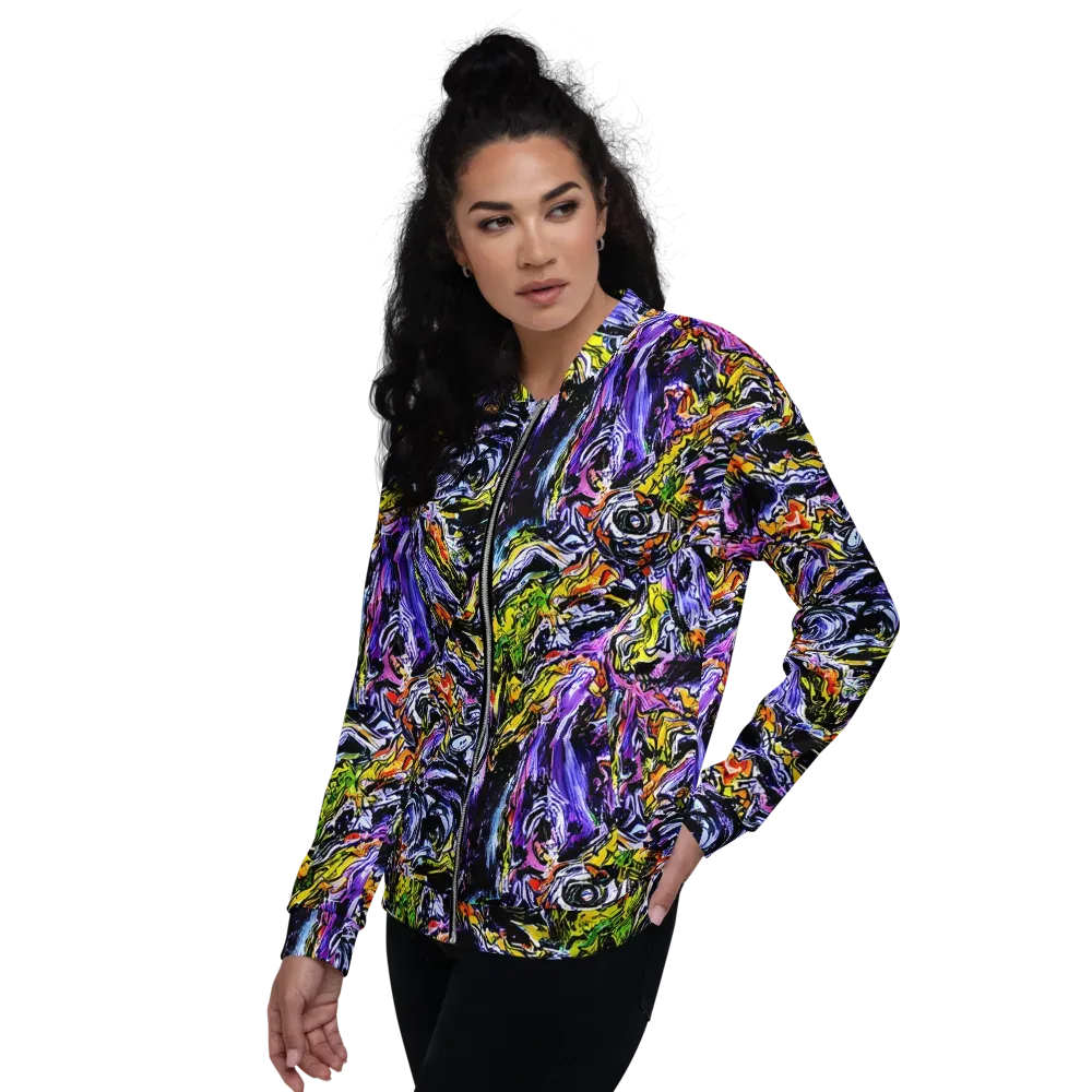 Midnight Mutation on Bomber Jacket — Left