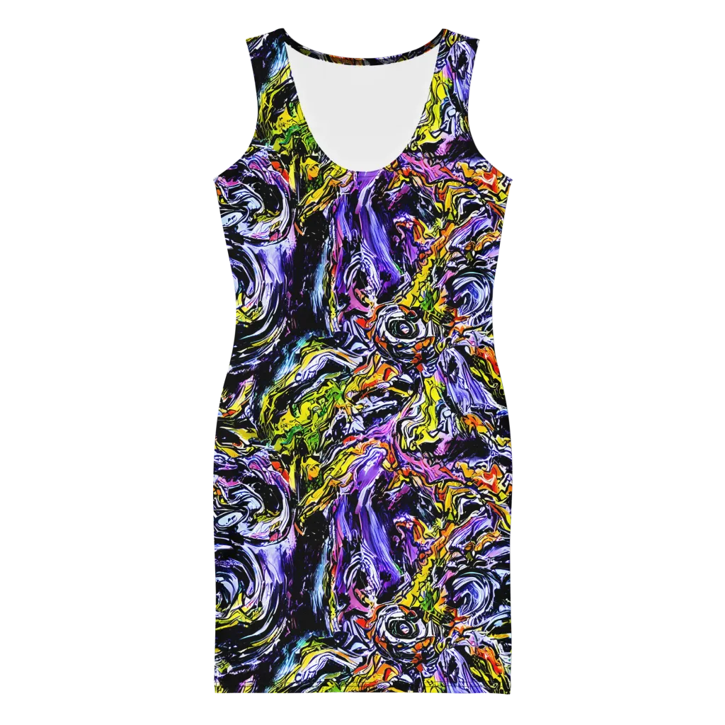 Midnight Mutation on Bodycon Dress — Front