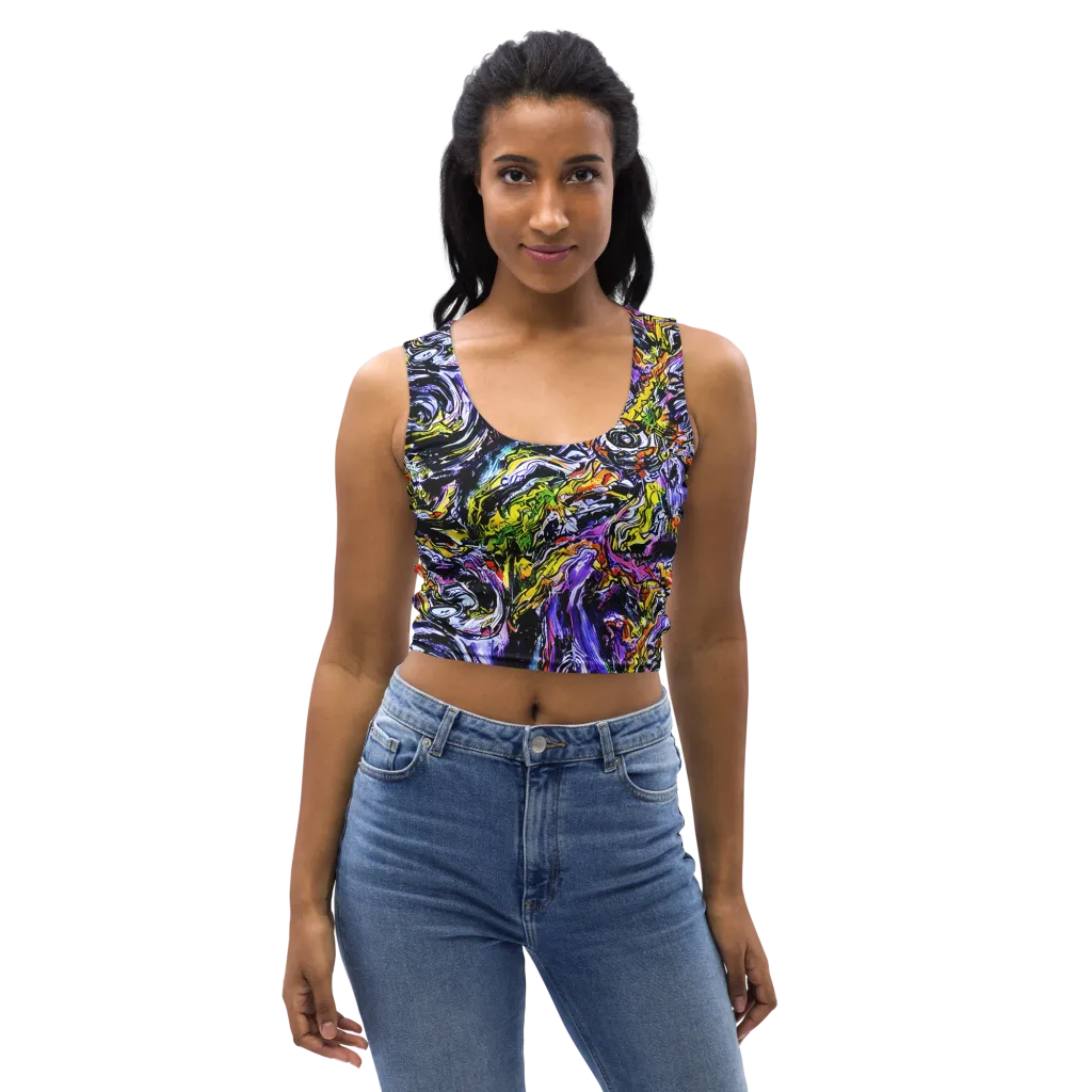 Midnight Mutation on Crop Top — Front