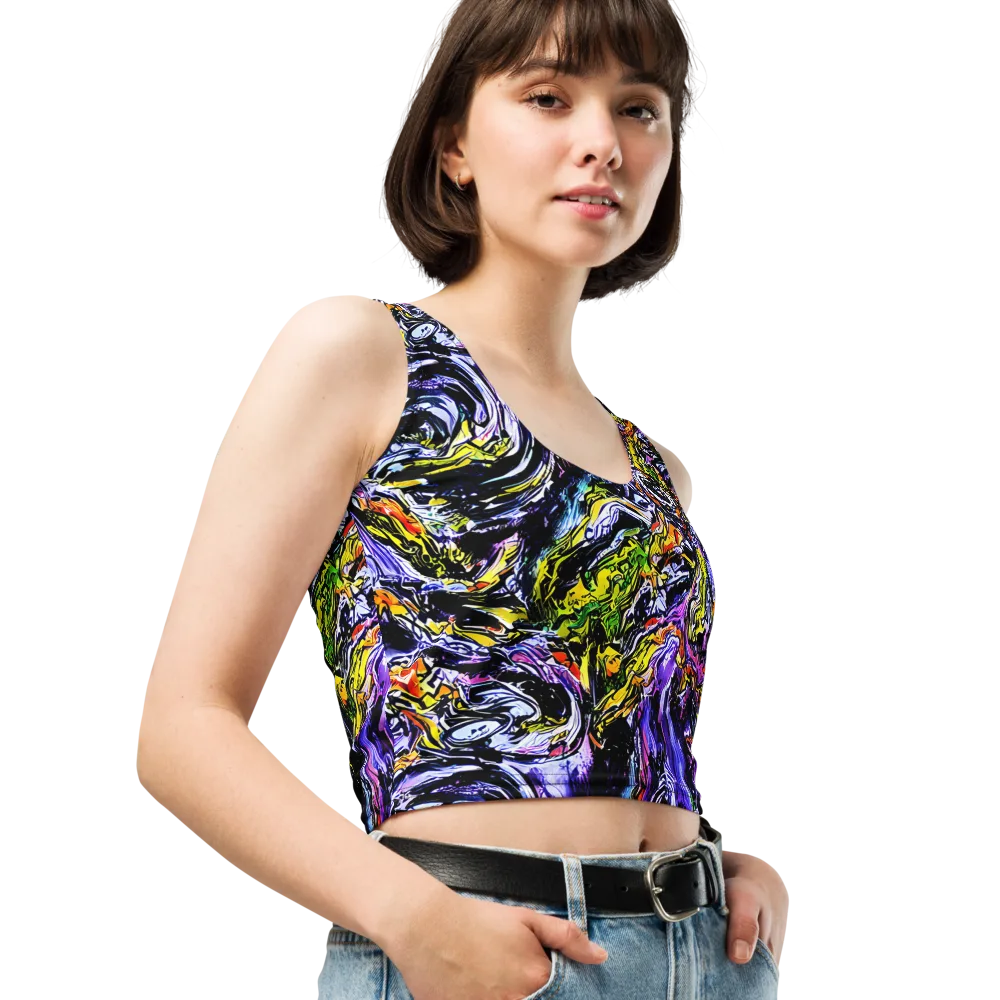 Midnight Mutation on Crop Top — Right Front